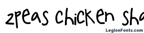 2peas chicken shack narrow Font