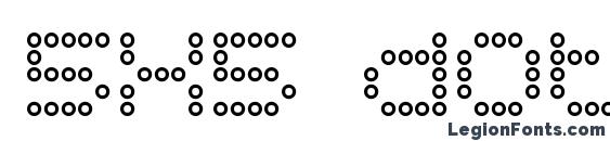 шрифт 5x5 dots outline, бесплатный шрифт 5x5 dots outline, предварительный просмотр шрифта 5x5 dots outline
