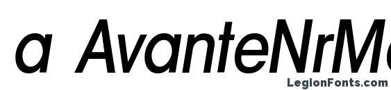 a AvanteNrMedium Italic font, free a AvanteNrMedium Italic font, preview a AvanteNrMedium Italic font