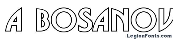 шрифт a BosaNovaOtl Bold, бесплатный шрифт a BosaNovaOtl Bold, предварительный просмотр шрифта a BosaNovaOtl Bold