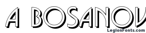шрифт a BosaNovaSh, бесплатный шрифт a BosaNovaSh, предварительный просмотр шрифта a BosaNovaSh