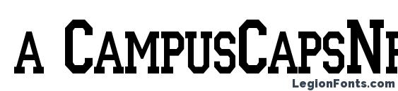 шрифт a CampusCapsNr, бесплатный шрифт a CampusCapsNr, предварительный просмотр шрифта a CampusCapsNr