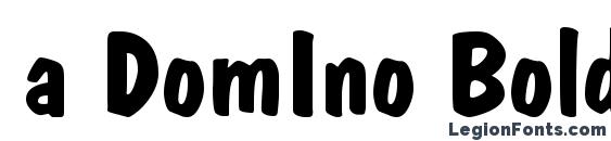 шрифт a DomIno Bold, бесплатный шрифт a DomIno Bold, предварительный просмотр шрифта a DomIno Bold