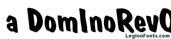 a DomInoRevObl Bold Font