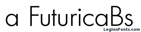 a FuturicaBs Light Font