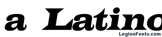 a LatinoExp Italic Font