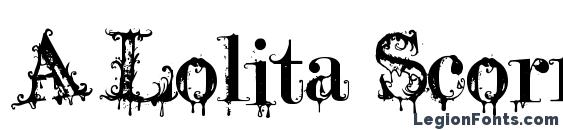 A Lolita Scorned font, free A Lolita Scorned font, preview A Lolita Scorned font