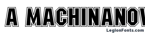 шрифт a MachinaNovaGr, бесплатный шрифт a MachinaNovaGr, предварительный просмотр шрифта a MachinaNovaGr