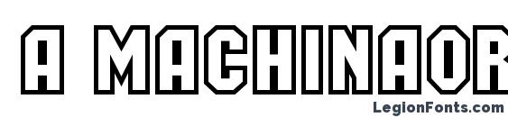 Шрифт a MachinaOrtoClg Bold