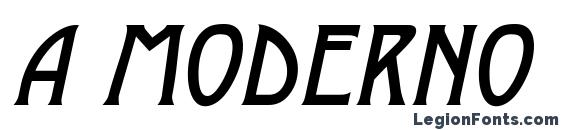 a Moderno Italic Font