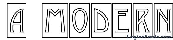 a ModernoCmOtl Font