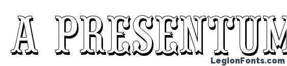 шрифт a PresentumNrSh, бесплатный шрифт a PresentumNrSh, предварительный просмотр шрифта a PresentumNrSh