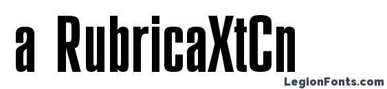 шрифт a RubricaXtCn, бесплатный шрифт a RubricaXtCn, предварительный просмотр шрифта a RubricaXtCn