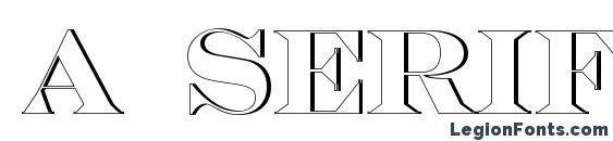 шрифт a SeriferTitulSh, бесплатный шрифт a SeriferTitulSh, предварительный просмотр шрифта a SeriferTitulSh