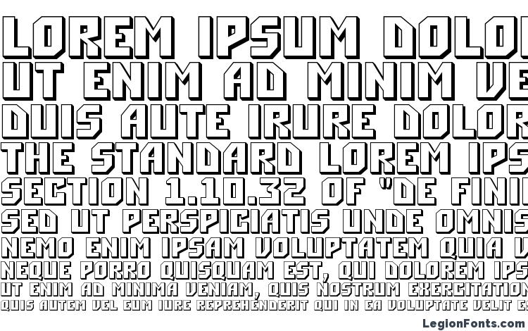 specimens a Simpler3D font, sample a Simpler3D font, an example of writing a Simpler3D font, review a Simpler3D font, preview a Simpler3D font, a Simpler3D font