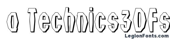a Technics3DFsy DemiBold font, free a Technics3DFsy DemiBold font, preview a Technics3DFsy DemiBold font