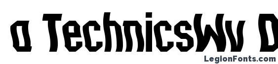 a TechnicsWv DemiBold font, free a TechnicsWv DemiBold font, preview a TechnicsWv DemiBold font