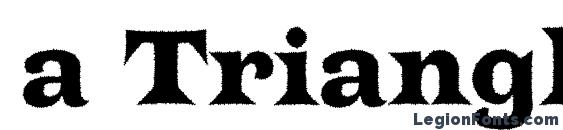 a TrianglerRgh Font