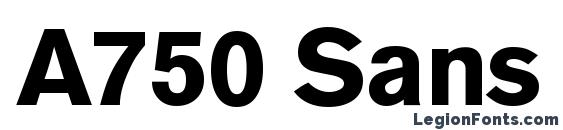 шрифт A750 Sans Bold, бесплатный шрифт A750 Sans Bold, предварительный просмотр шрифта A750 Sans Bold