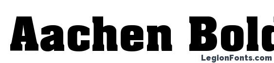 Aachen Bold Plain Font, Serif Fonts