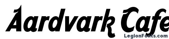 Aardvark Cafe font, free Aardvark Cafe font, preview Aardvark Cafe font