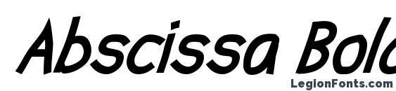Abscissa Bold Italic font, free Abscissa Bold Italic font, preview Abscissa Bold Italic font
