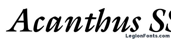 Шрифт Acanthus SSi Bold Italic