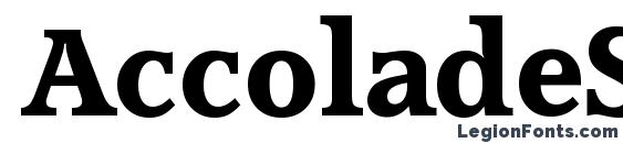 AccoladeSerial Xbold Regular Font