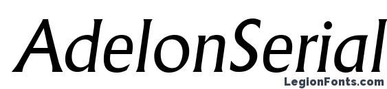 AdelonSerial Italic Font