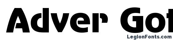 шрифт Adver Gothic, бесплатный шрифт Adver Gothic, предварительный просмотр шрифта Adver Gothic