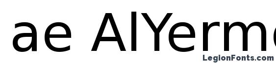 ae AlYermook font, free ae AlYermook font, preview ae AlYermook font