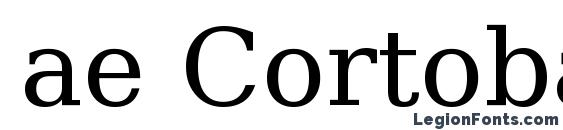 шрифт ae Cortoba, бесплатный шрифт ae Cortoba, предварительный просмотр шрифта ae Cortoba