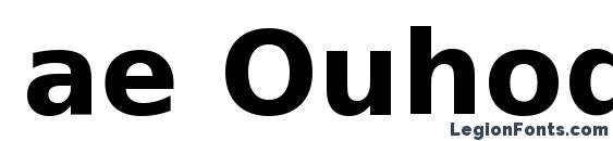 ae Ouhod Bold Font