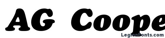 Шрифт AG Cooper Italic, Типографические шрифты