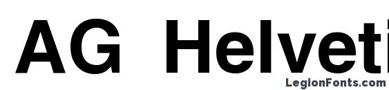AG Helvetica Bold Font