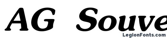 Шрифт AG Souvenir Bold Italic