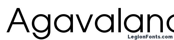 Agavalanchec Font