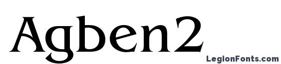шрифт Agben2, бесплатный шрифт Agben2, предварительный просмотр шрифта Agben2