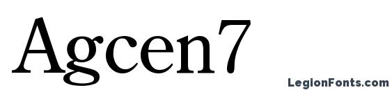 Шрифт Agcen7