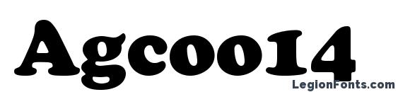 Agcoo14 font, free Agcoo14 font, preview Agcoo14 font