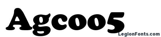 шрифт Agcoo5, бесплатный шрифт Agcoo5, предварительный просмотр шрифта Agcoo5