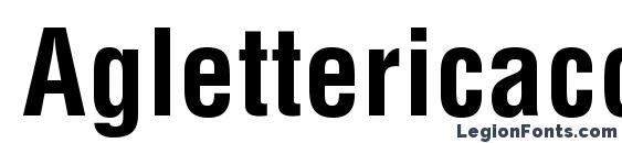 Шрифт Aglettericacondensedc bold, Типографические шрифты