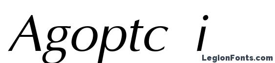 шрифт Agoptc i, бесплатный шрифт Agoptc i, предварительный просмотр шрифта Agoptc i