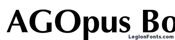 AGOpus Bold font, free AGOpus Bold font, preview AGOpus Bold font