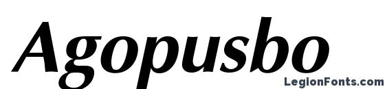 шрифт Agopusbo, бесплатный шрифт Agopusbo, предварительный просмотр шрифта Agopusbo