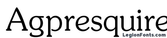 шрифт Agpresquirec, бесплатный шрифт Agpresquirec, предварительный просмотр шрифта Agpresquirec