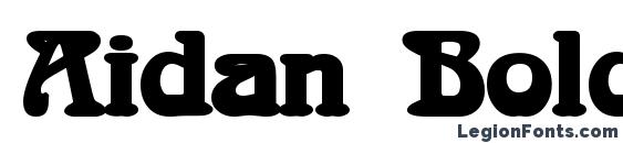 Aidan Bold font, free Aidan Bold font, preview Aidan Bold font