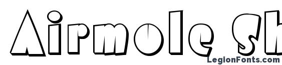Airmole Shaded font, free Airmole Shaded font, preview Airmole Shaded font