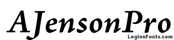 AJensonPro BoldItCapt Font, All Fonts