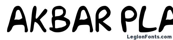 Akbar Plain Font
